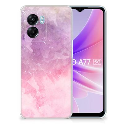 Hoesje maken OPPO A77 | A57 5G Pink Purple Paint