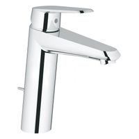 GROHE Eurodisc Cosmopolitan waterbesparende wastafelkraan medium met waste 35mm met temperatuurbegrenzer chroom 23448002