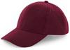 Beechfield CB65 Pro-Style Heavy Brushed Cotton Cap - Burgundy - One Size