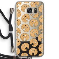 Croissant: Samsung Galaxy S7 Transparant Hoesje met koord