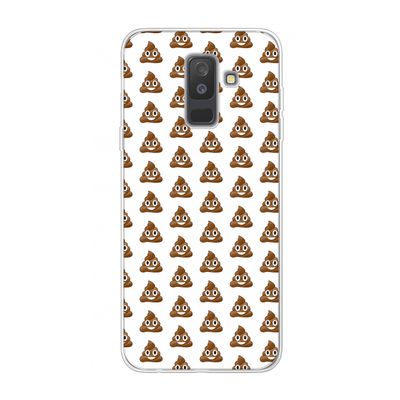 Poop emoji: Samsung Galaxy A6 Plus (2018) Transparant Hoesje