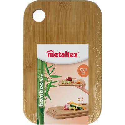 Metaltex bambooplanken 22x14x1 cm 2 stuks