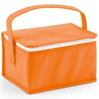 Kleine koeltas voor lunch oranje 20 x 14 x 13 cm 3.5 liter