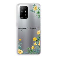 Gele bloemen: Oppo A94 5G Transparant Hoesje