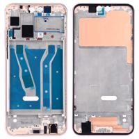 Front behuizing LCD-frame bezel plaat met Zijkleutels voor Huawei Y9 (2019) (roze)