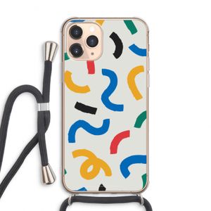 Illustratieve pop 2: iPhone 11 Pro Max Transparant Hoesje met koord
