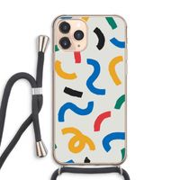 Illustratieve pop 2: iPhone 11 Pro Max Transparant Hoesje met koord