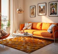 Retro Vinyl tapijt woonkamer