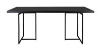 Dutchbone Eettafel 'Class' Acaciahout, 180 x 90cm, kleur Zwart