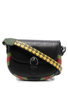 Gucci petit sac porté épaule à losanges - Noir