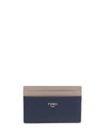 FENDI porte-cartes Shadow en cuir - Bleu