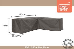 Premium loungeset hoes L-vorm 250 cm - Outdoor Covers