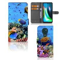 Motorola Moto G9 Play | E7 Plus | Telefoonhoesje | Met pasjeshouder | Vissen