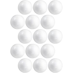 15x Beschilderbare piepschuim ballen/bollen 3 cm