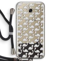 Zwanen: Samsung Galaxy A5 (2017) Transparant Hoesje met koord