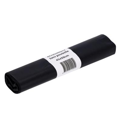 Afvalzak cleaninq 45x50cm recycled t25 15l zwart