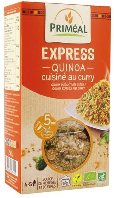 Primeal Quinoa express gekookt curry bio (250 gr)