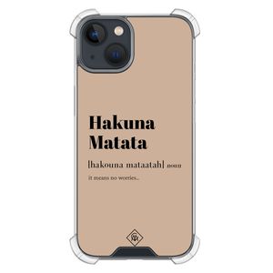 iPhone 13 mini shockproof hoesje - Hakuna matata