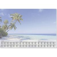 Sigel HO470 Bureau onderlegger Beach 3-jaarskalender Meerdere kleuren (b x h) 595 mm x 410 mm