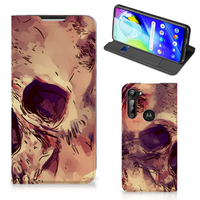 Mobiel BookCase Motorola Moto G8 Power Skullhead - thumbnail