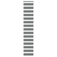 Zebra rolgordijn 50x230 cm stofbreedte 45,9cm donkergrijs