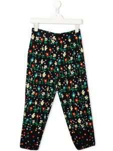 Stella McCartney Kids legging à fleurs - Noir