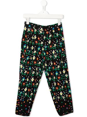 Stella McCartney Kids legging à fleurs - Noir