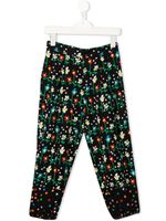 Stella McCartney Kids legging à fleurs - Noir