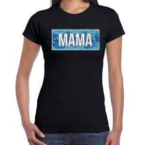 Mama cadeau t-shirt zwart voor dames