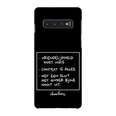 Mijn Motto's: Samsung Galaxy S10 4G Volledig Geprint Hoesje