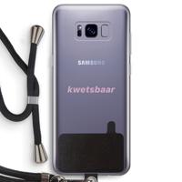 kwetsbaar: Samsung Galaxy S8 Transparant Hoesje met koord - thumbnail