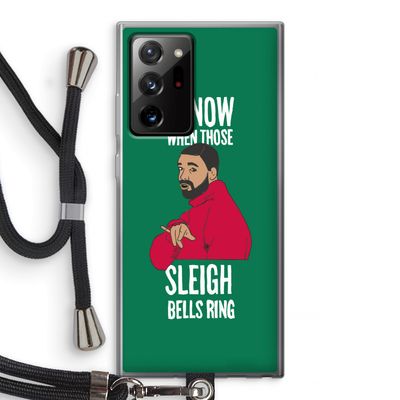 Sleigh Bells Ring: Samsung Galaxy Note 20 Ultra / Note 20 Ultra 5G Transparant Hoesje met koord