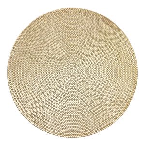 Krumble Placemat rond - PVC - Goud