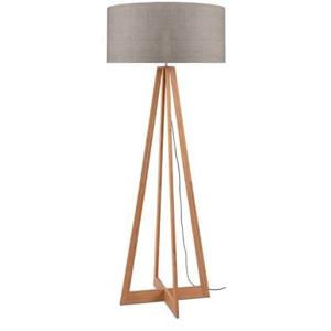 GOOD&MOJO Vloerlamp Everest - Taupe|Bamboe - Ø60cm