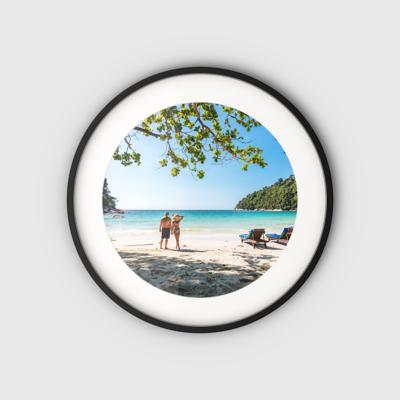 Foto met ronde lijst 40cm zwart Foto met ronde lijst 40cm zwart