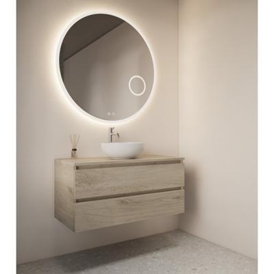 Badkamerspiegel Sol | 120 cm | Rond | LED verlichting rondom | Touch button | Met spiegelverwarming Badkamerspiegel Sol | 120 cm | Rond | LED verlichting rondom | Touch button | Met spiegelverwarming