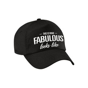 This is what fabulous looks like pet / cap zwart voor dames en heren