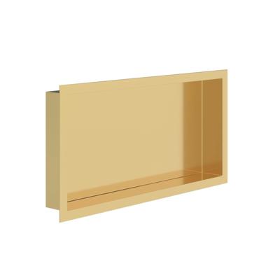 Wandnis Aloni Inbouw | 60x30x7 cm | 1 vak | Geborsteld goud