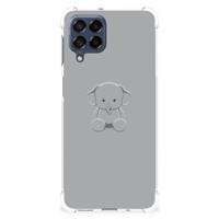 Samsung Galaxy M53 Stevig | Bumper Hoesje | Grijs Baby Olifant