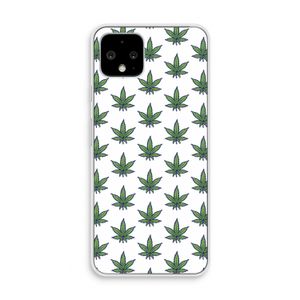 Weed: Pixel 4 Transparant Hoesje