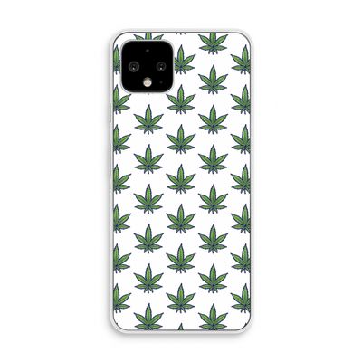 Weed: Pixel 4 Transparant Hoesje