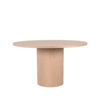 LABEL51 Eetkamertafel Oliva - Naturel - Eiken - 130 cm - Rond LABEL51 Eetkamertafel Oliva - Naturel - Eiken - 130 cm - Rond