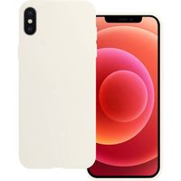 Basey iPhone Xs Max Hoesje Siliconen - iPhone Xs Max Hoes Siliconen Case - Wit - thumbnail