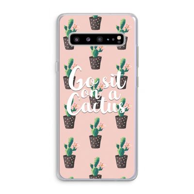 Cactus quote: Samsung Galaxy S10 5G Transparant Hoesje