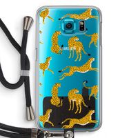 Luipaard: Samsung Galaxy S6 Transparant Hoesje met koord Luipaard: Samsung Galaxy S6 Transparant Hoesje met koord