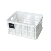 Basil fietskrat s - klein - 17.5 liter - wit
