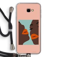 Orange lips: Samsung Galaxy J4 Plus Transparant Hoesje met koord