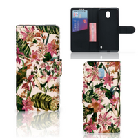 Nokia 1 Plus Hoesje Flowers