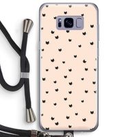 Kleine kattenkopjes: Samsung Galaxy S8 Plus Transparant Hoesje met koord