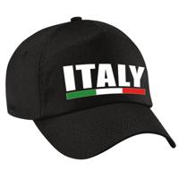 Italie supporters petje - zwart - dames en heren - Italy - landen baseball cap - sport